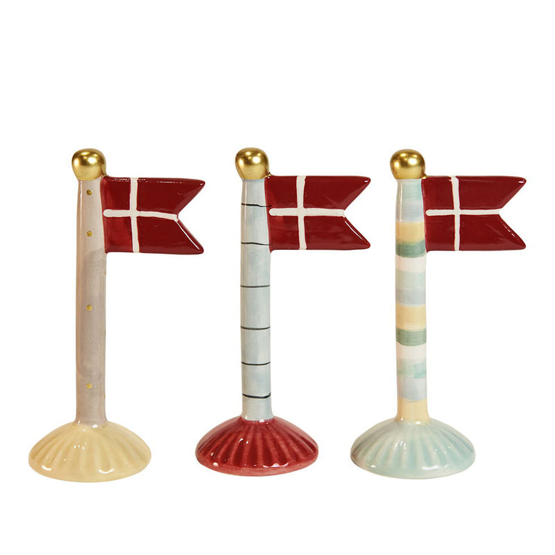 Speedtsberg Flag Keramik Mix Farvet 8x5x14cm