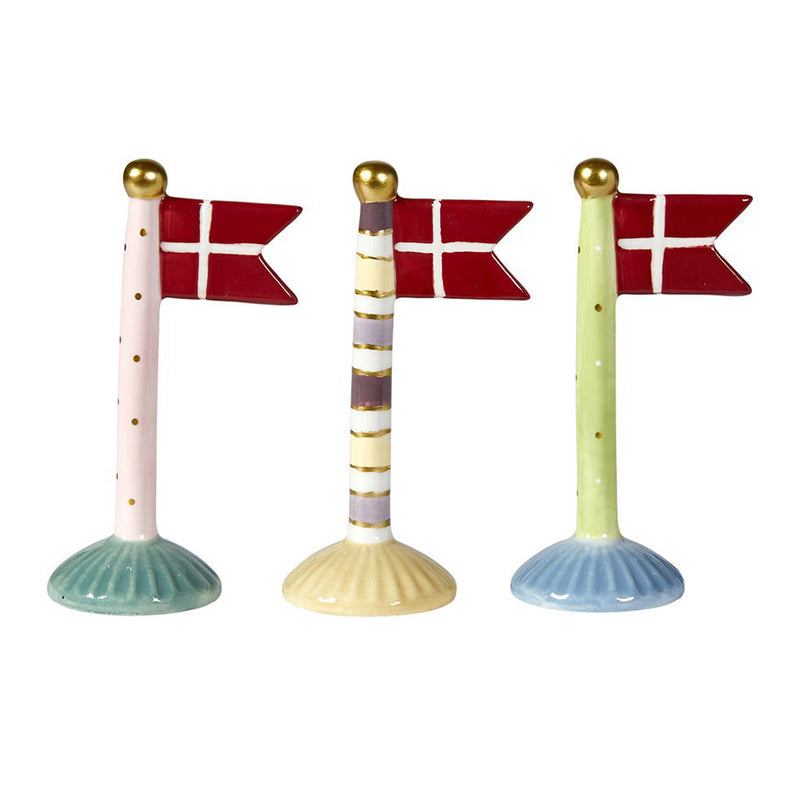 Speedtsberg Flag Keramik Mix Farvet 8x5x14cm