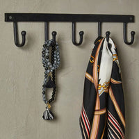 Speedtsberg Knagerække med 5 Kroge Sort Jern