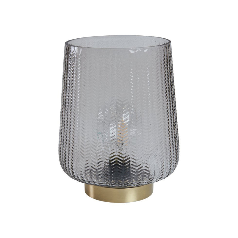 Speedtsberg Lampe LED Ø16x20cm Glas Warm Grey