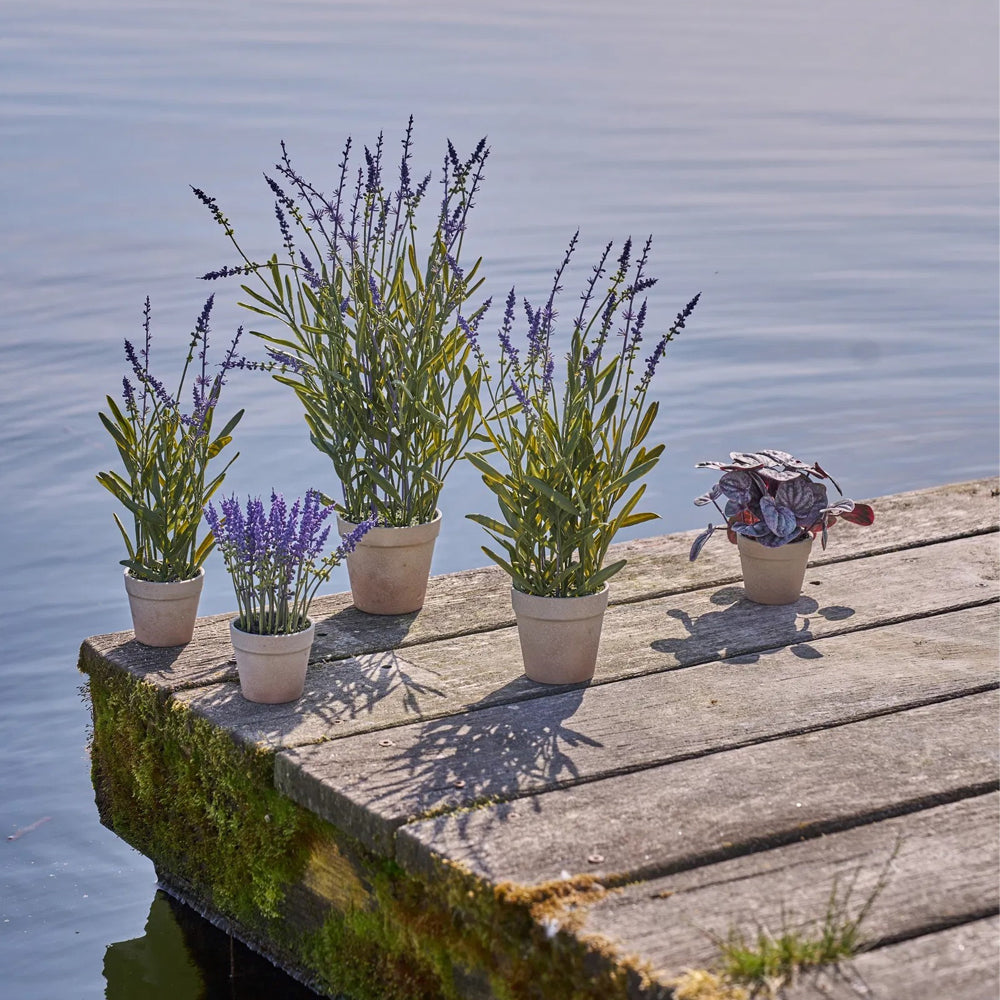 Speedtsberg Kunstig Lavendel i Potte Lilla Plastik H43cm