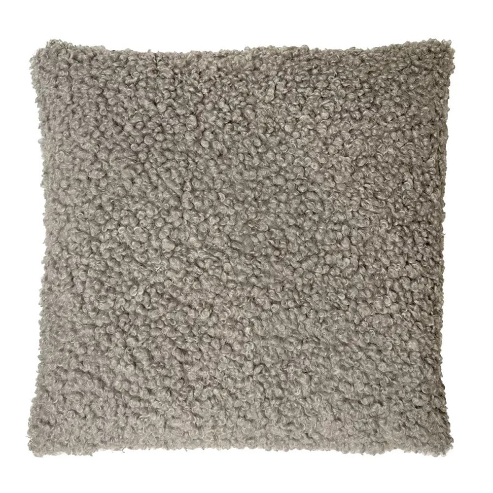 Speedtsberg Pudebetræk med Pels Polyester 50x50cm Natur Grå