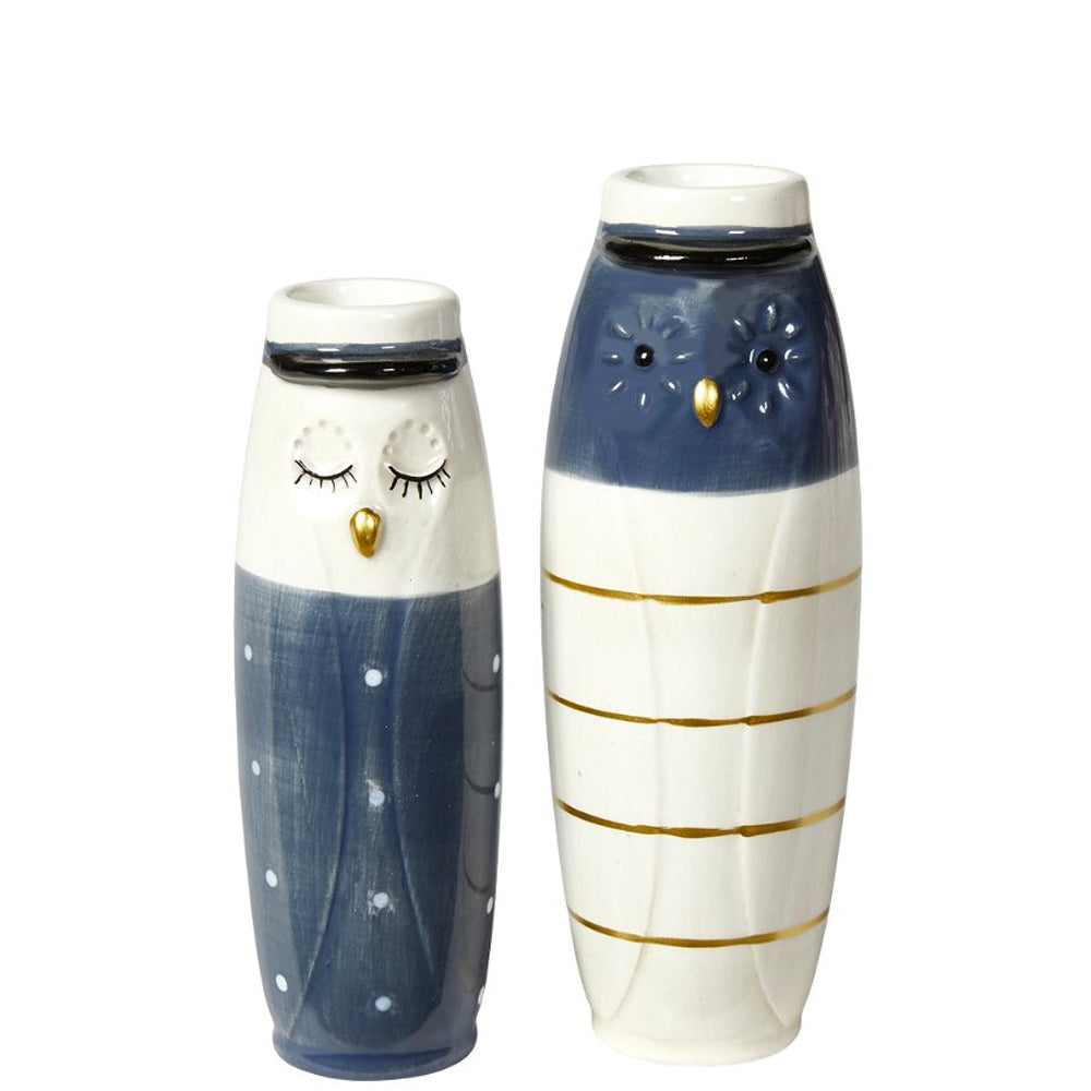 Speedtsberg Vase And med Hue Keramik Offwhite Blå