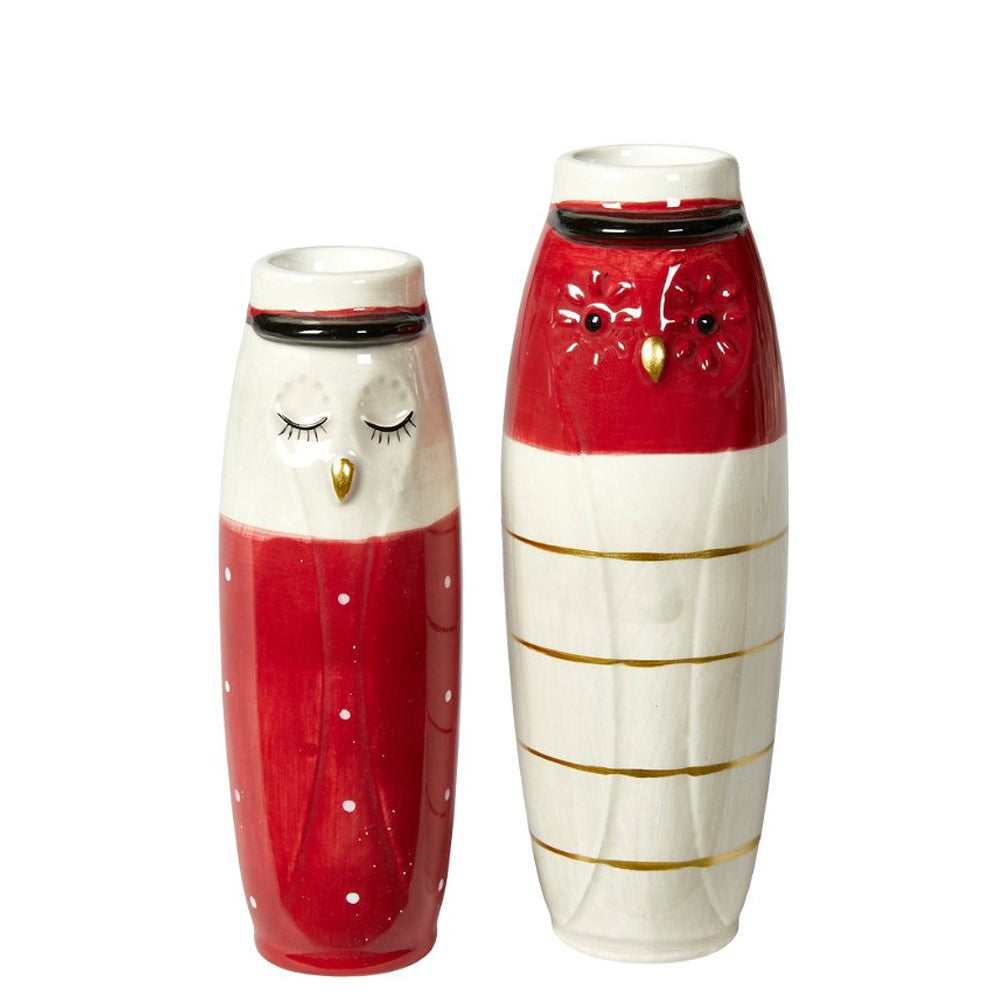 Speedtsberg Vase And med Hue Keramik Offwhite Rød