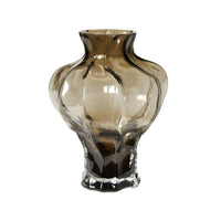 Speedtsberg Vase Art Glas Brun Ø18x24cm