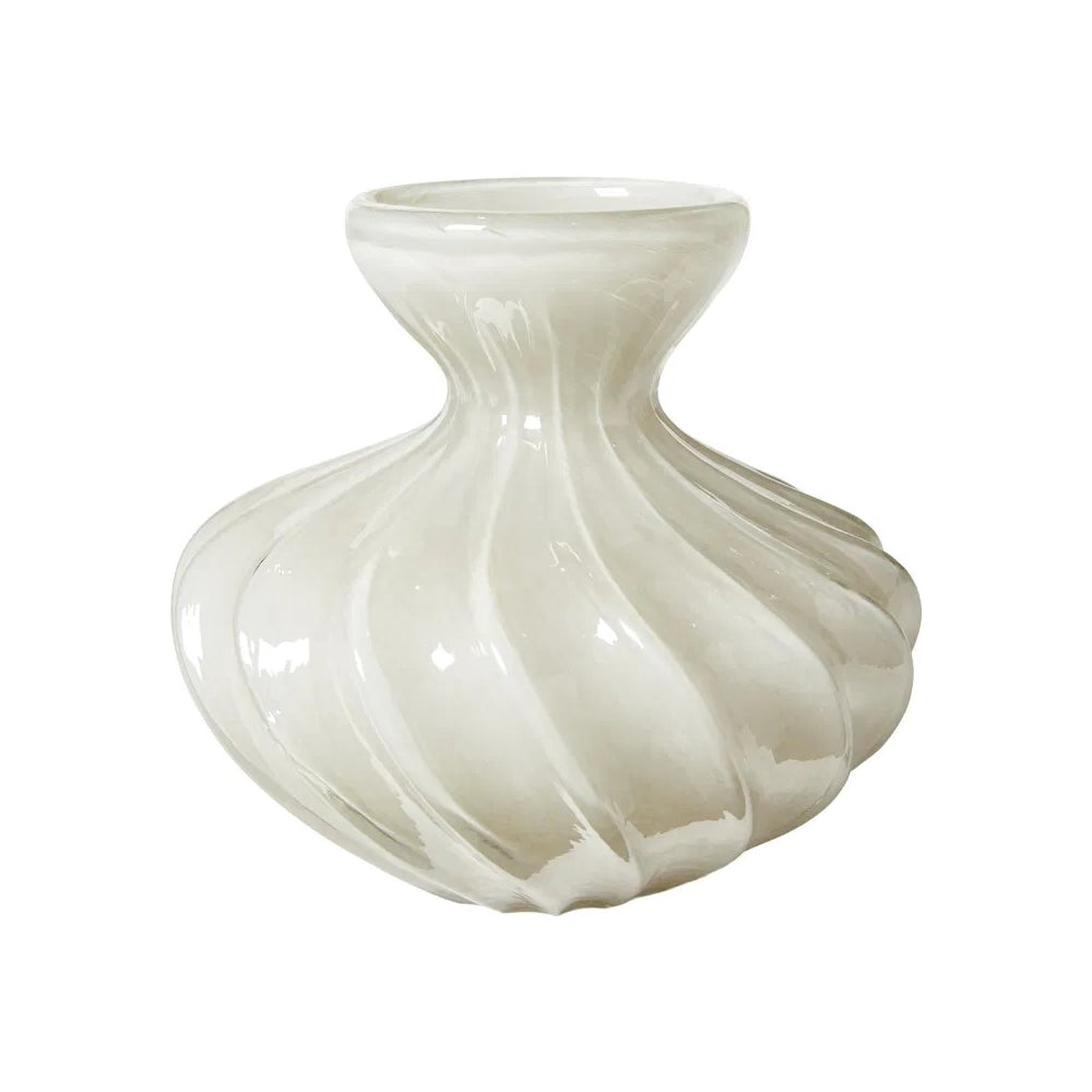 Speedtsberg Vase Art Beige Glas Ø20x18cm