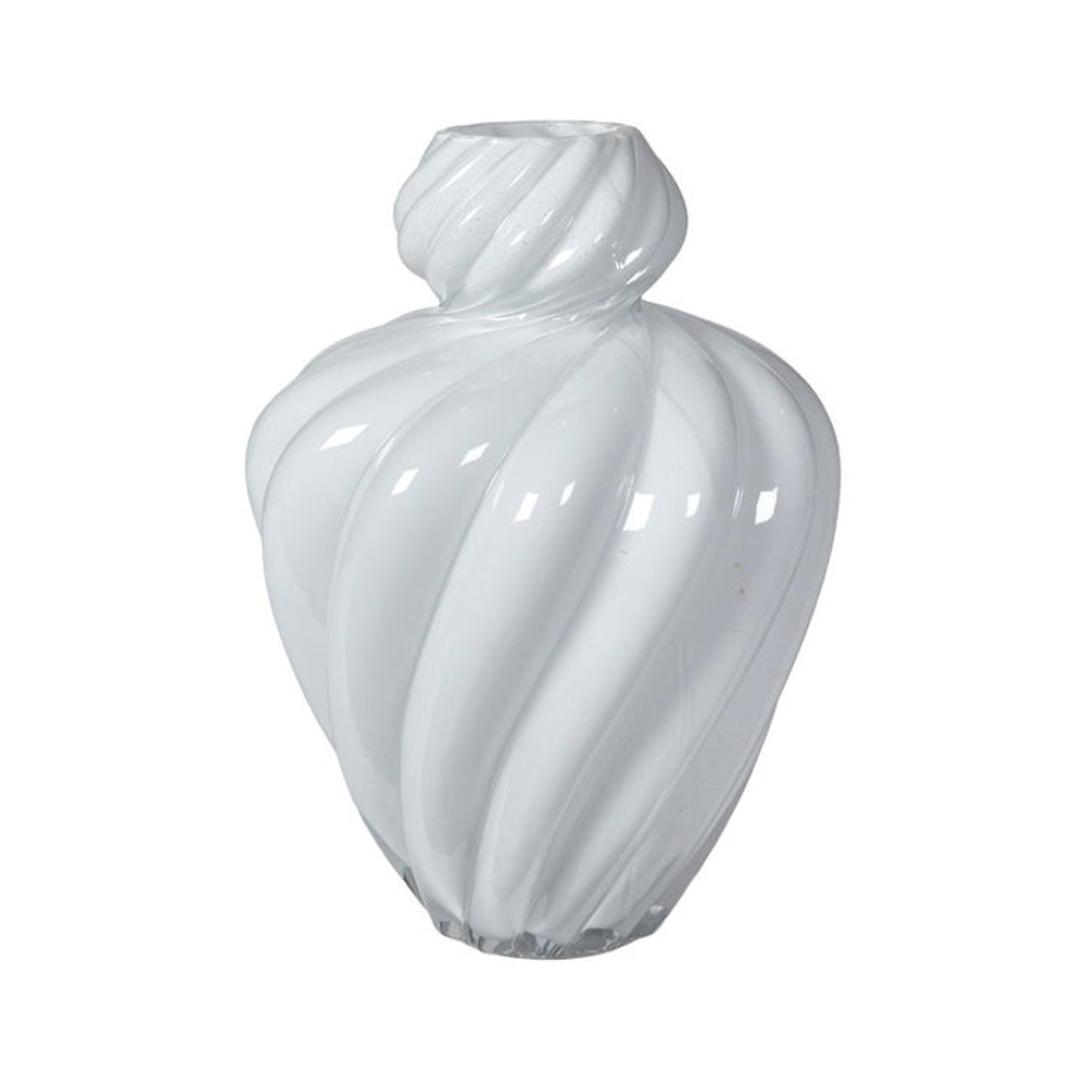 Speedtsberg Vase Art Ø21x30cm Hvid Glas