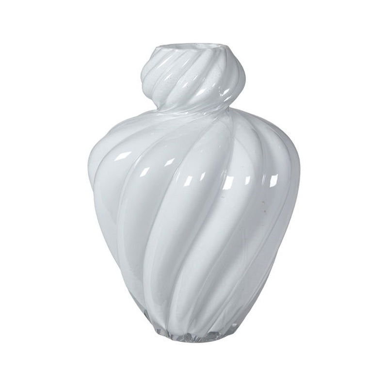 Speedtsberg Vase Art Ø21x30cm Hvid Glas