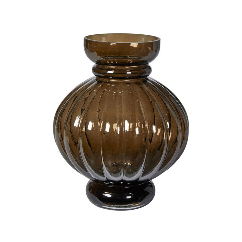 Speedtsberg Vase Art Ø22x26cm Brun Glas
