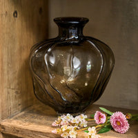 Speedtsberg Vase Art Glas Brun Ø26x31cm