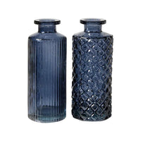 Speedtsberg Vase med Mønster H14x6cm Glas Blå