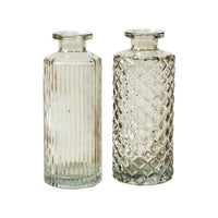 Speedtsberg Vase med Mønster H14x6cm Glas Klar