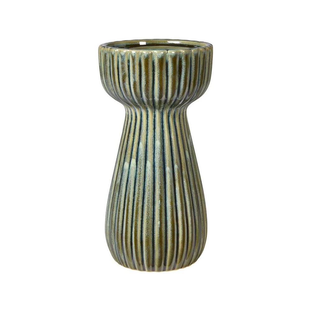 Speedtsberg Vase med Riller Ø10x20cm Keramik Grøn