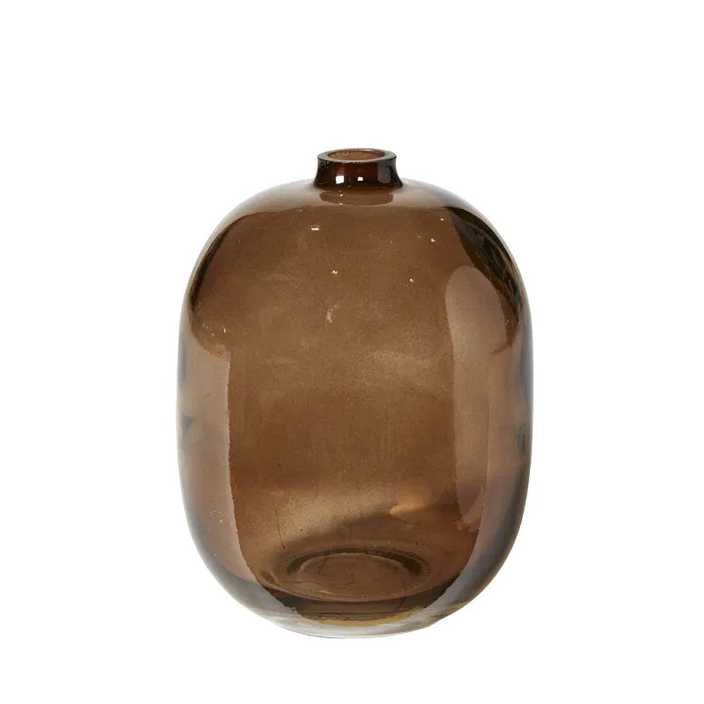 Speedtsberg Vase Rund Glas Brun H16x12cm