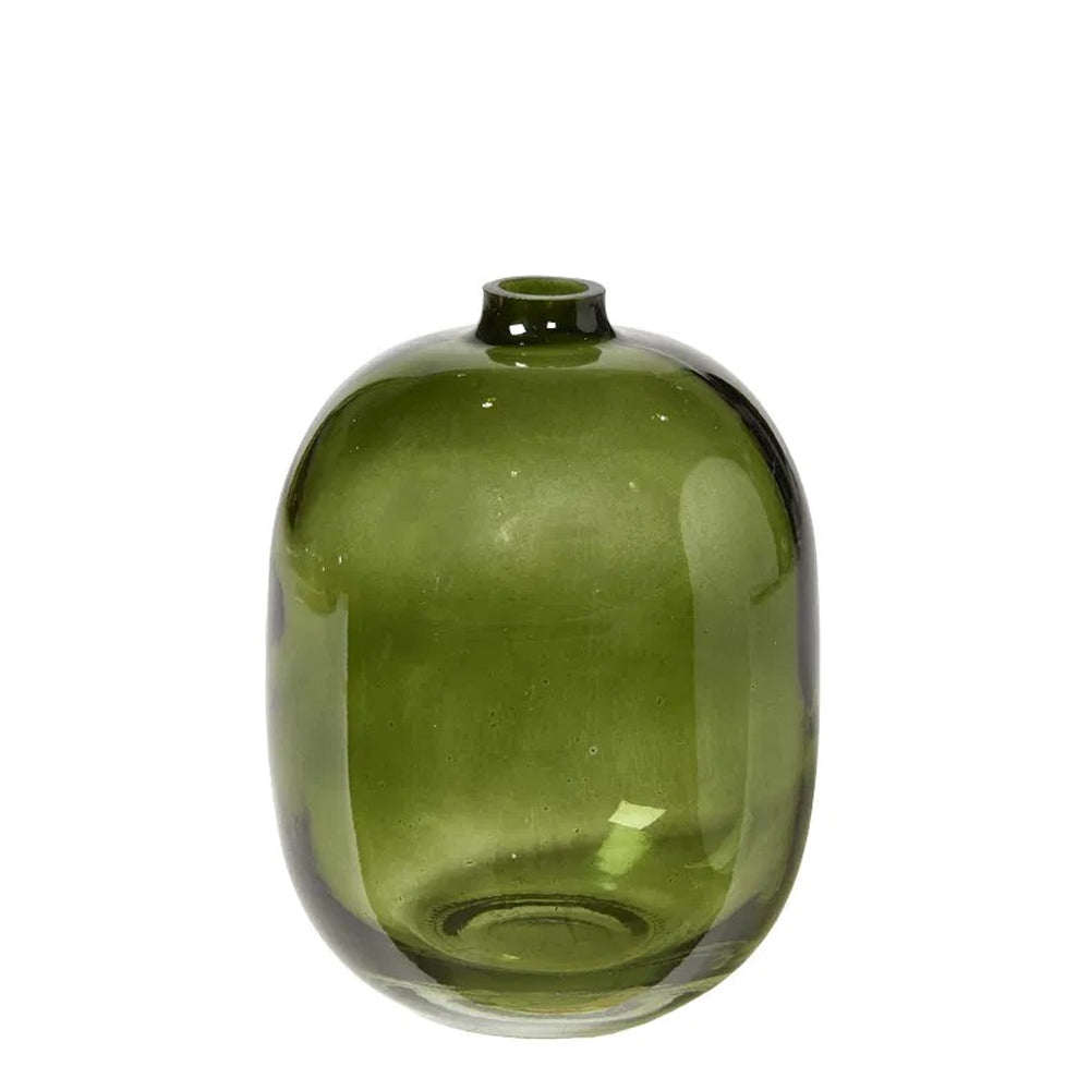 Speedtsberg Vase Rund Glas Grøn H16x12cm