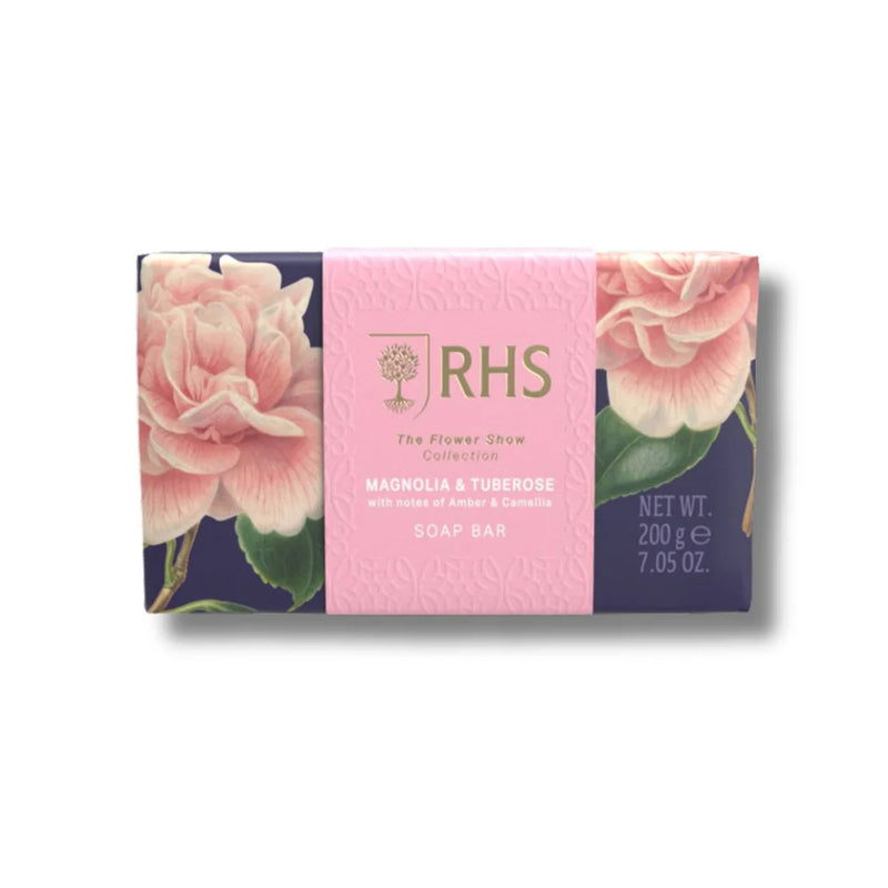 RHS The Flower Show Collection Soap Bar Magnolia & Tuberose 200g