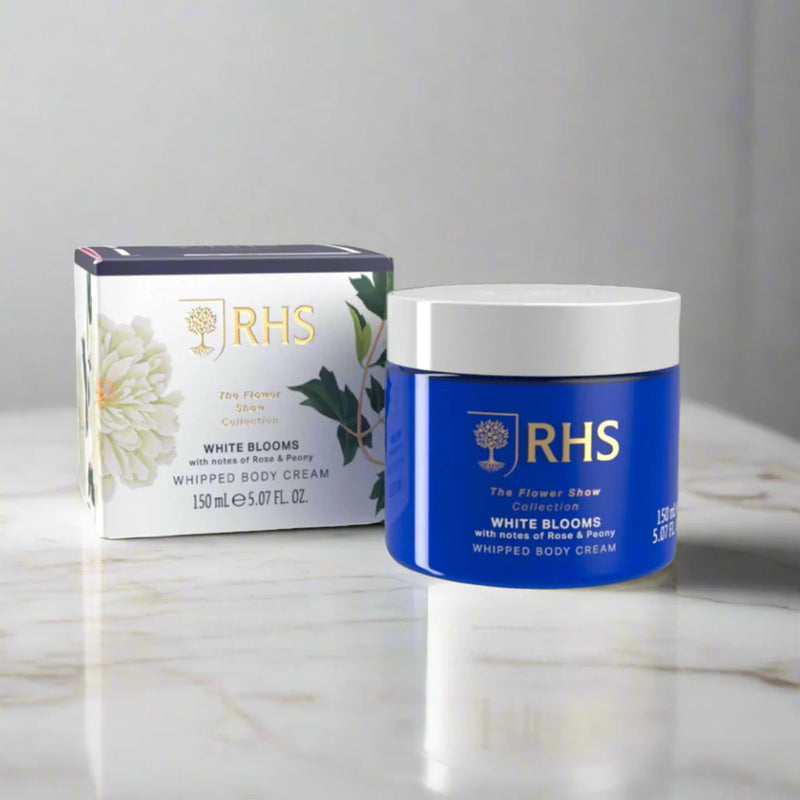 RHS The Flower Show Collection White Blooms Whipped Body Cream 150ml - KOMMER SNART