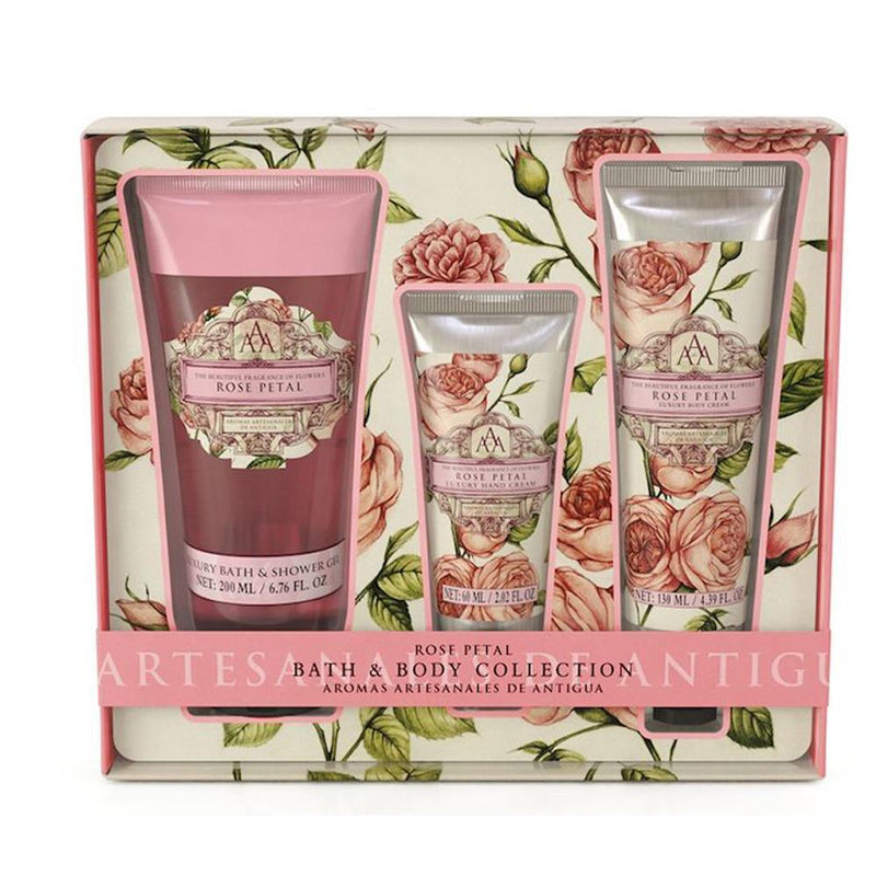 AAA Bade & Body Collection Rose Petal - Gavesæt