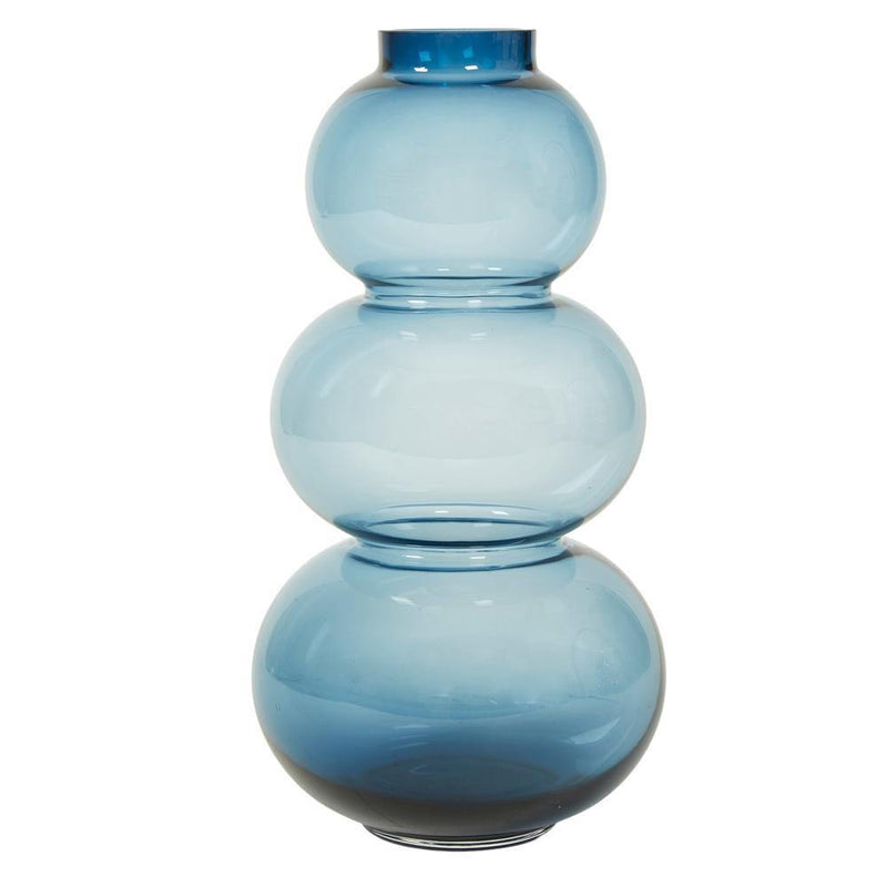 Blå boble vase 36cm