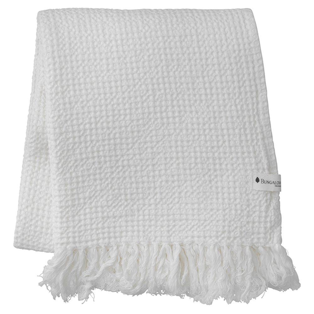 Bungalow Badehåndklæde hvid shell 70x120 cm.