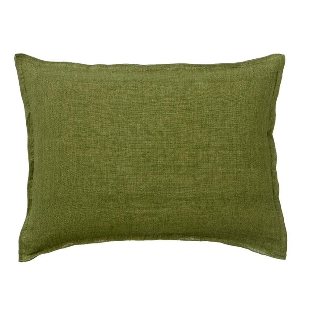 Bungalow Cushion Cover Linen Olive 50x70cm