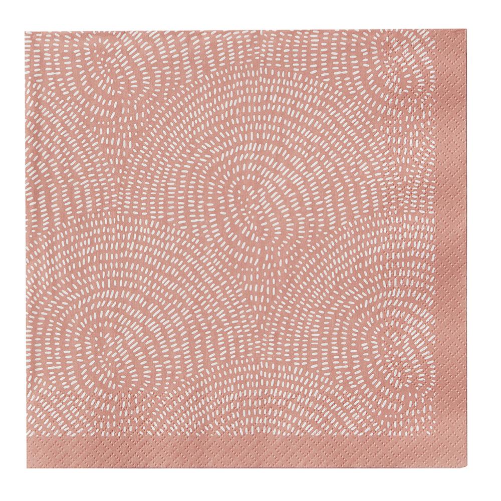 Bungalow Servietter Zen Blush 40x40 cm.