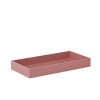 Bungalow Lacquer Rectangular Tray Old Rose 20x40x5cm