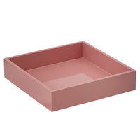 Bungalow Lacquer Square Tray Old Rose 22.4x22.4x5cm