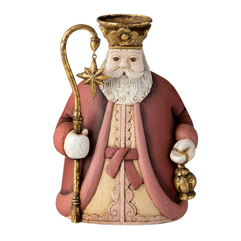 Bungalow Santa Red candle holder 18cm
