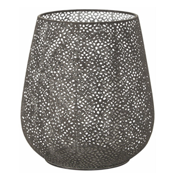 Cést Bon Lanterne/Vase med hulmønster sort 25xØ23cm