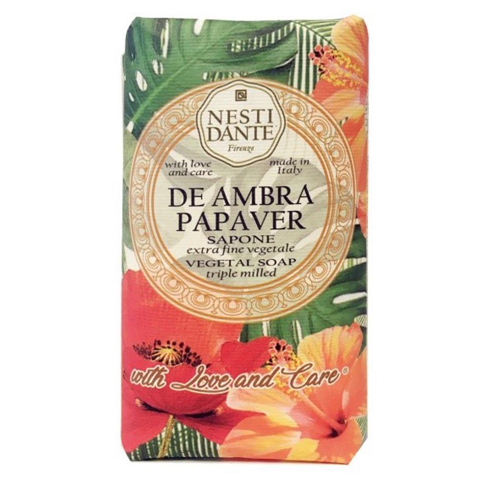 Fine Natural Soap De Ambra Papaver 250g
