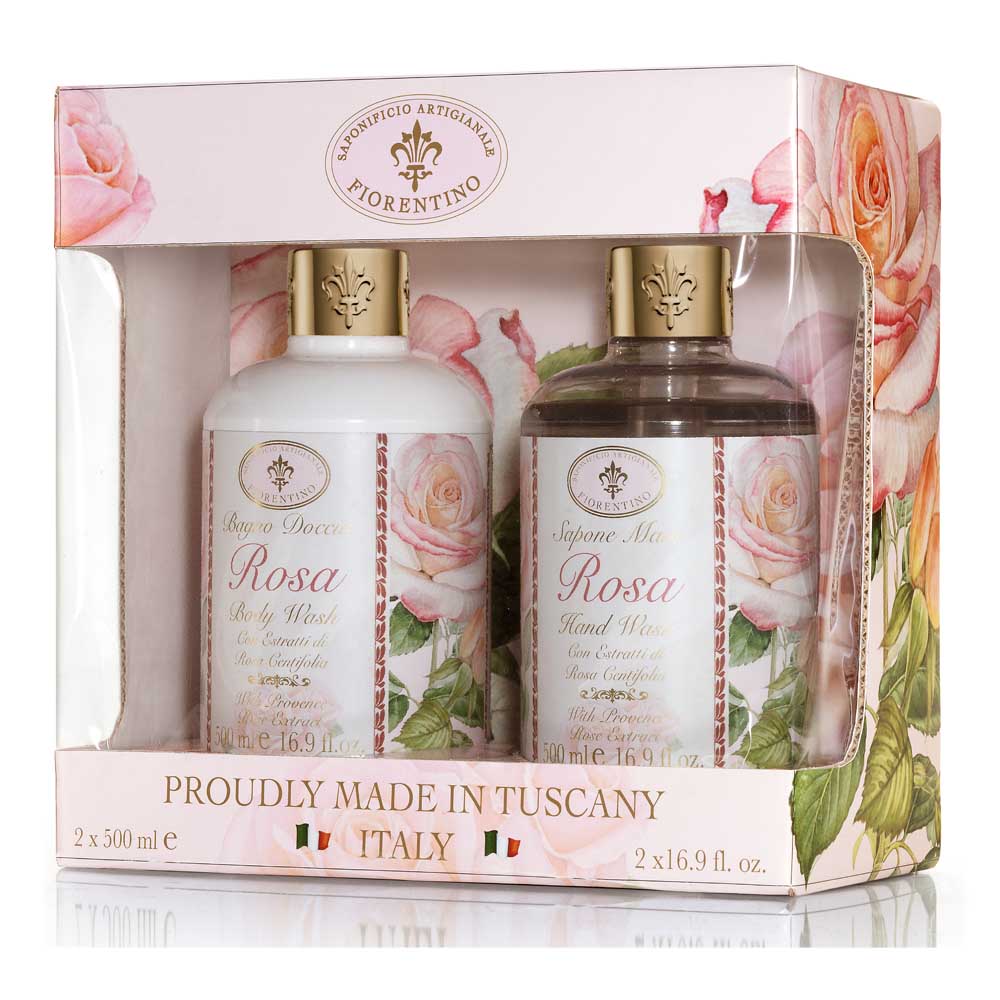 Fiorentino Rose Hand & Body wash sæt