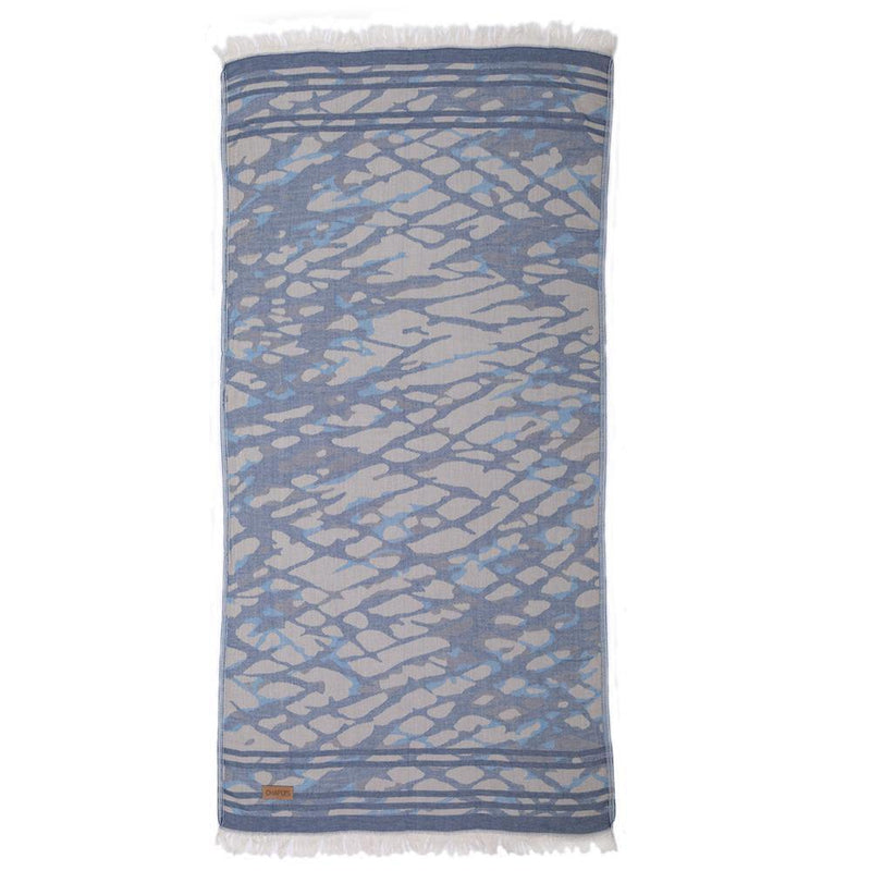Hammam Håndklæde Blå & Grå 90 x 180cm