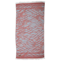 Hammam Håndklæde Rød & Blå 90 x 180cm
