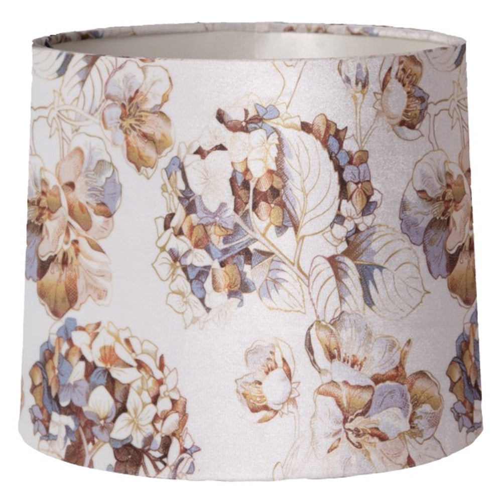 Glaslampe rå guld look 34xø24 cm - Lampe skærm Blossom-Creme