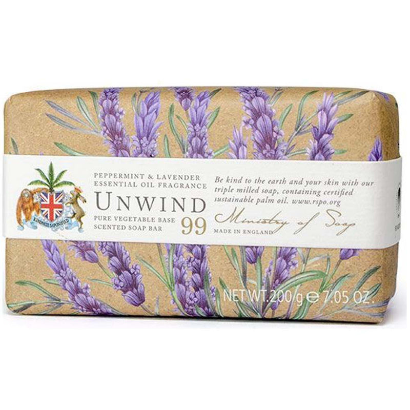 Unwind Peppermint & Lavender 200g - Bonsavon