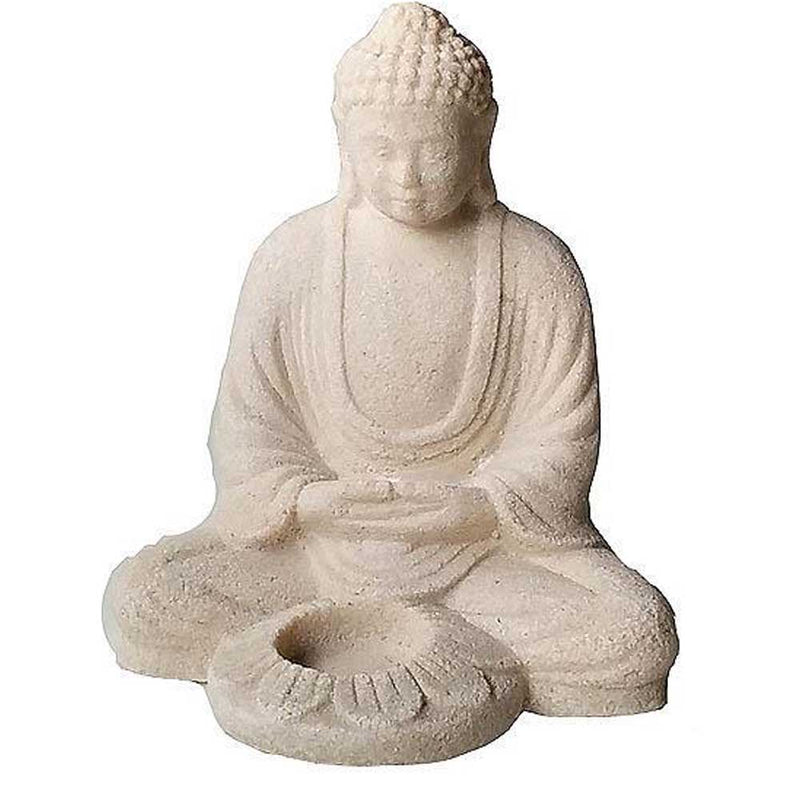 New Ways Buddha til fyrfadslys hvid 20cm