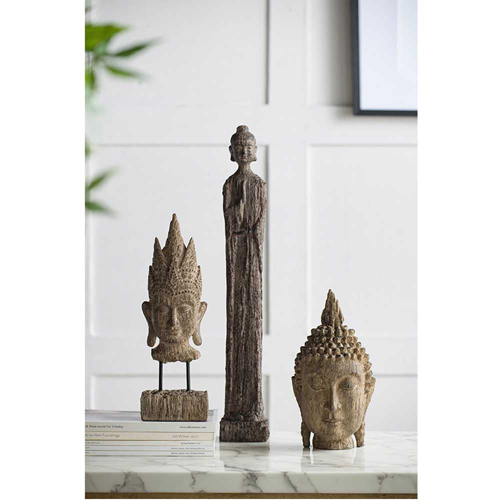 Nordic Trend Studio Buddha head on stand H 39,5cm