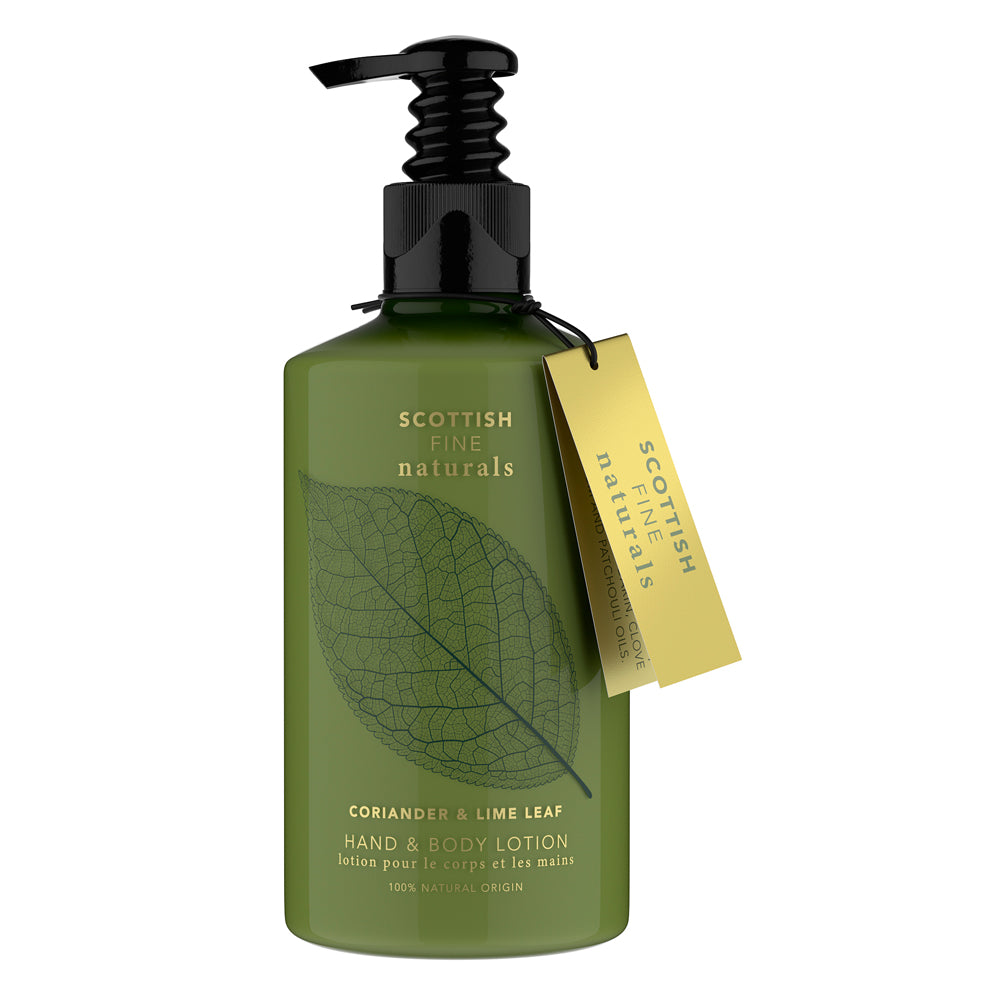 Scottish Fine Naturals Hand & Body Lotion 300ml Coriander Lime