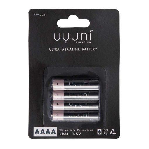 Uyuni Batterier AAAA 580 mAh 1.5v - Batterier