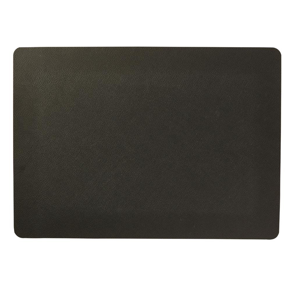 Dækkeserviet sort PVC 46x33cm - Dækkeservietter