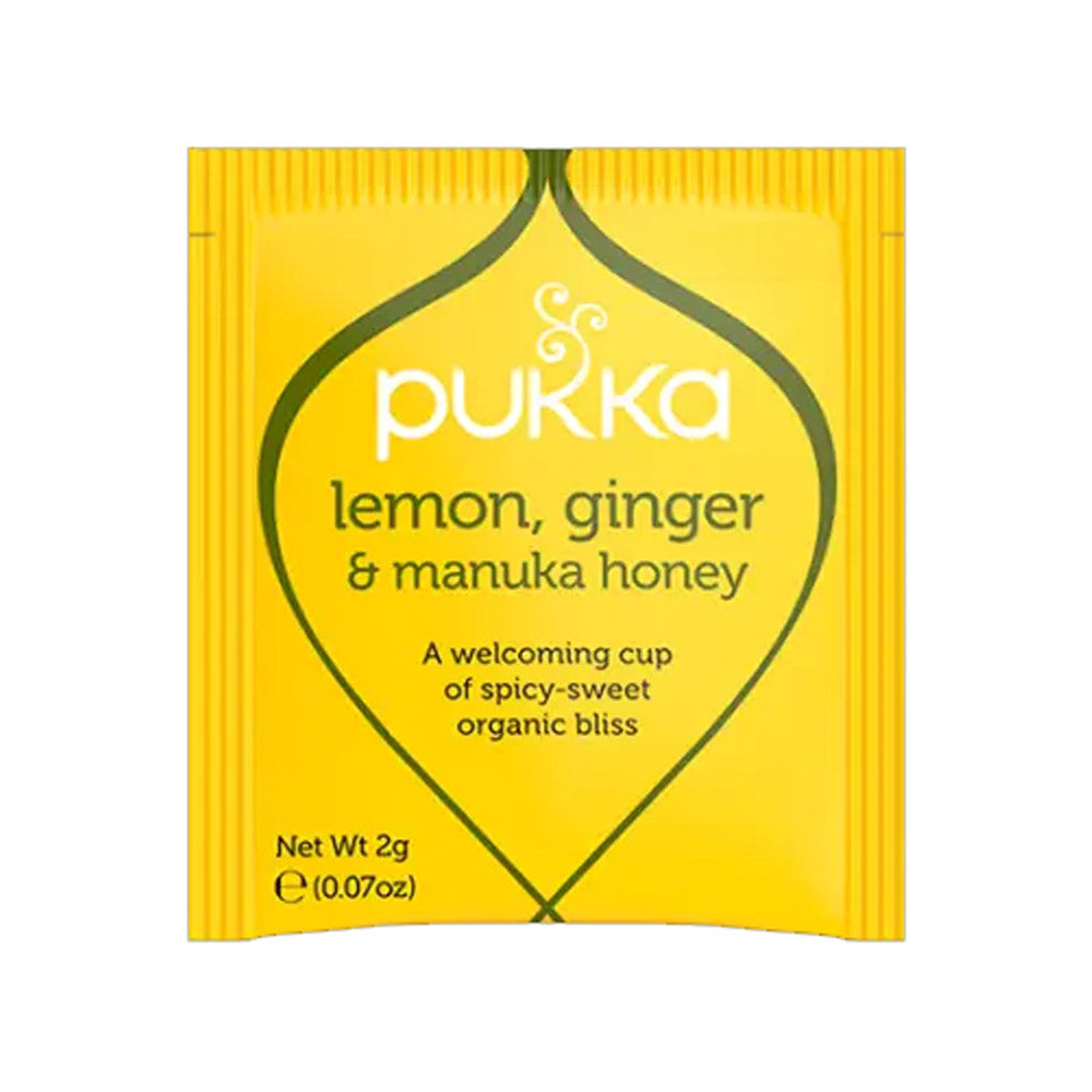 Pukka Lemon, ginger & Manuka Honey te Øko