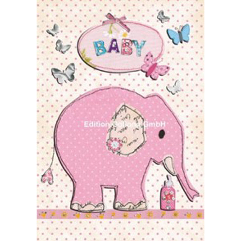 Minikort med kuvert EG 5-237 - Dåbskort - Babyshower