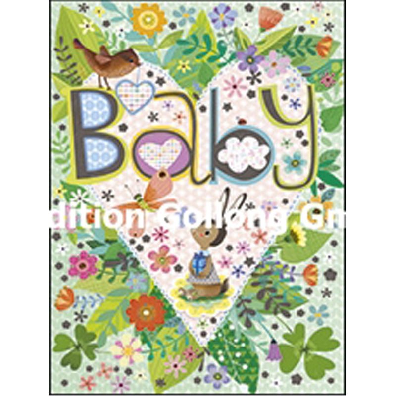 Minikort med kuvert EG 5-277 - Dåbskort - Babyshower