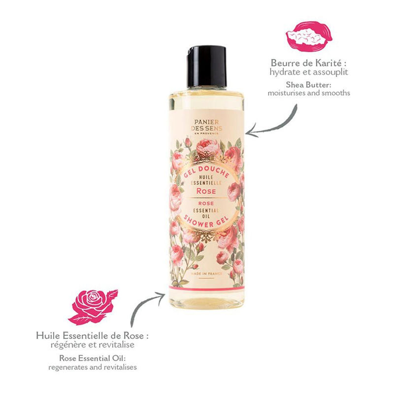 Essential Shower Gel Rose med Shea Butter 250ml - Shower Gel