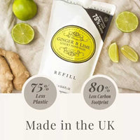 Naturally European Luksus Flydende Håndsæbe Refill Ginger & Lime 750ml